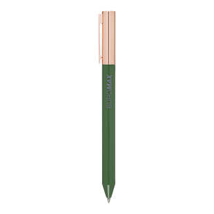 Ручка BM.83101-04 гель, автомат. PRESTIGE GOLD, 0,5 мм, сині чорнила, зелена (12) 01259915 фото