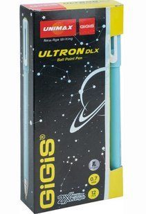 Ручка кулькова Unimax UX-149-02 Ultron DLX 2х, синя (12) 01251665 фото