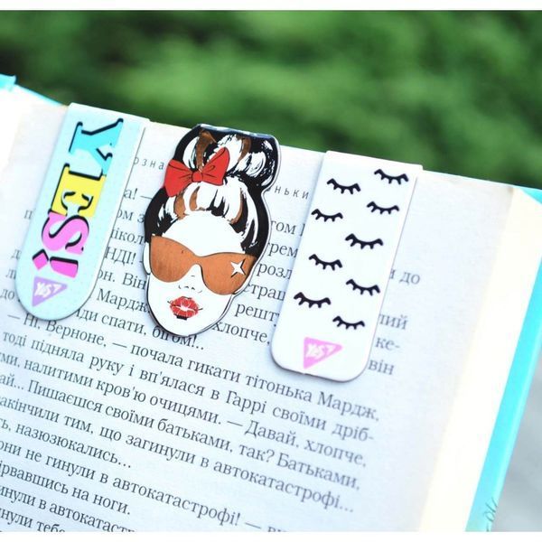 Закладки магнітні YES"Fashion", фольга, 3шт 707003 (10) 01105972 фото