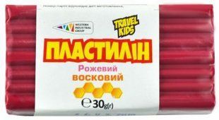 Пластилін Гамма.ua восковий Travel kids рожевий, 30г 333111(12) 01191217 фото