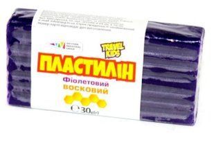 Пластилін Гамма.ua восковий Travel kids фіолетовий, 30г 333112 (12) 01191219 фото