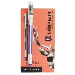 Ручка масляна Hiper Accord+ HO-550 0.7 мм синя тригранна (50/2000) 930596 фото