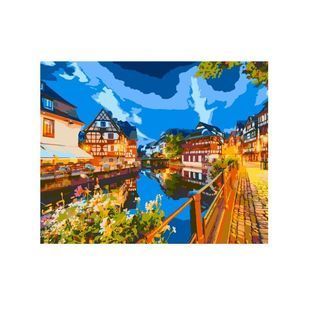 Картина за номерами в коробці SANTI "Вечірній Страсбург", 40*50 см. 954203 01218907 фото