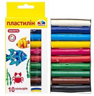 Пластилін Гамма "Малята" 10 кольорів, 100 гр (20) 100306 01235349 фото