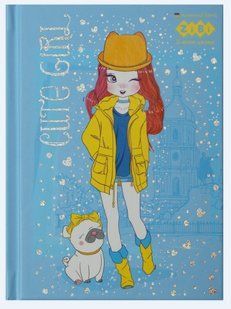 Блокнот ZB.12715-08 CUTE GIRL, А-6, 64л., кл., тв. обкл., мат. лам.+лак, гліт, жовтий 01216899 фото