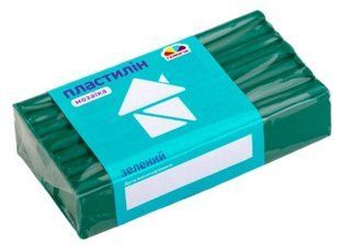 Пластилін Гамма.ua Мозаїка дитячий, зелений, 50г 302318 (9) 01191234 фото