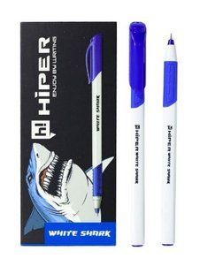 Ручка гелева Hiper White Shark HG-811 0,6 мм синя (10/1000) 01096266 фото
