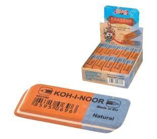 Гумка KOH-I-NOOR №6521/40 червоно-синя (40/320) ВВ 246338 фото