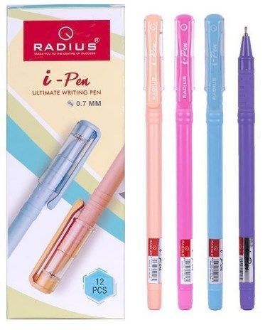 Ручка RADIUS i-Pen принт. корпус, карт. уп. 0,7 мм синя (12/144/1728) 013756 фото