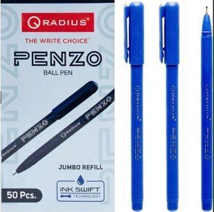 Ручка RADIUS PENZO синій корпус. карт. уп. 6000 м синя Джамбо (50/2000) 249101 фото