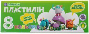 Пластилін Барвінок 6-431 8 кол/160 гр 11060494 569691 фото