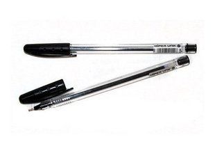 Ручка масляна Hiper Unik HO-530 0,7 мм чорна (50/2000) 01231140 фото