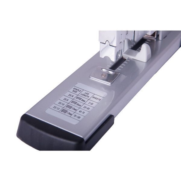 Степлер Buromax BM.4287-24 посиленої потужності, №23, 100 арк., срібний 01233723 фото