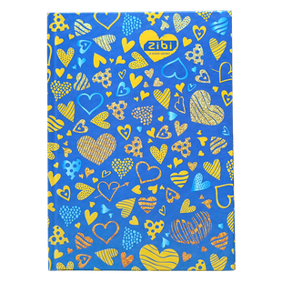 Щоденник ZB.13765-06 СЕРЦЯ, В5, 40арк, тверд. обкл., матова ламінація, KIDS Line 01231541 фото
