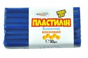 Пластилін Гамма.ua восковий Travel kids блакитний, 30г 333110 (12) 01191216 фото