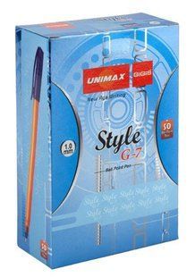 Ручка кулькова Unimax UX-101-02 Style G7, 1,0мм, синя (50) 922487 фото